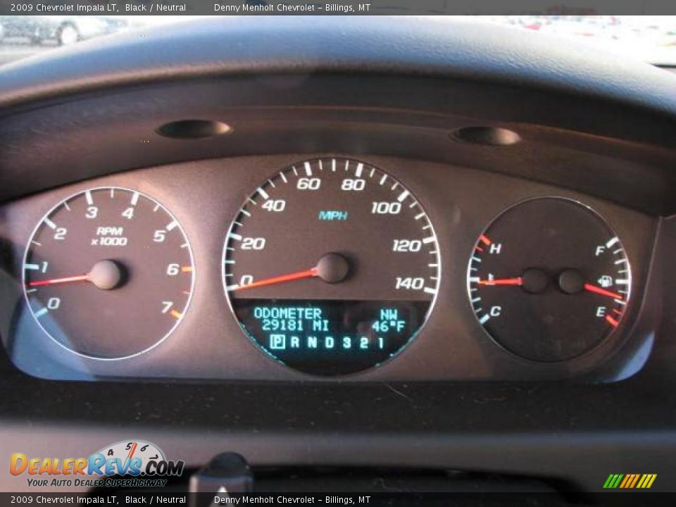 2009 Chevrolet Impala LT Black / Neutral Photo #12