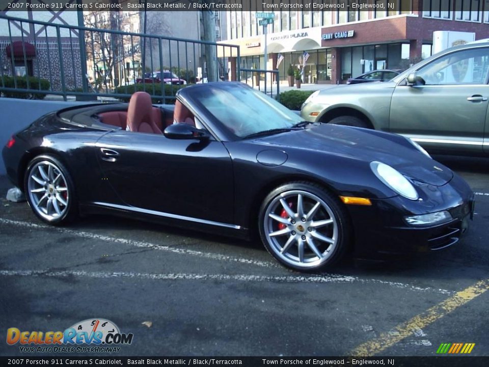 2007 Porsche 911 Carrera S Cabriolet Basalt Black Metallic / Black/Terracotta Photo #3