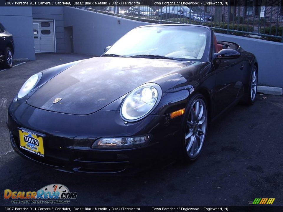 2007 Porsche 911 Carrera S Cabriolet Basalt Black Metallic / Black/Terracotta Photo #4