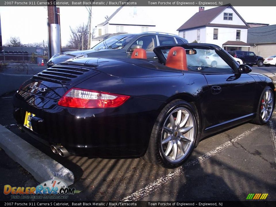 2007 Porsche 911 Carrera S Cabriolet Basalt Black Metallic / Black/Terracotta Photo #5