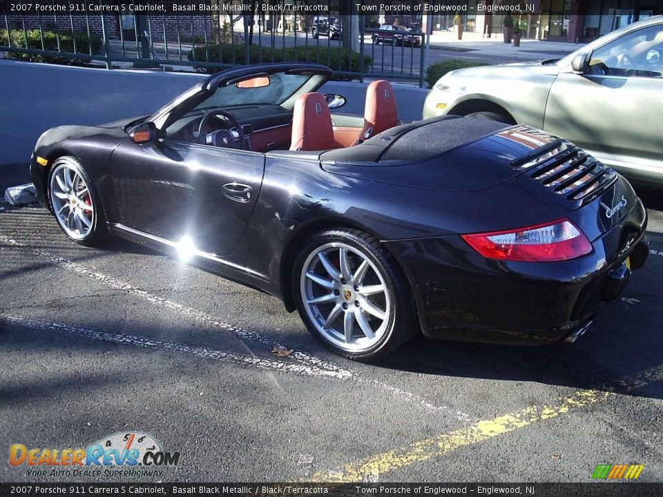 2007 Porsche 911 Carrera S Cabriolet Basalt Black Metallic / Black/Terracotta Photo #6