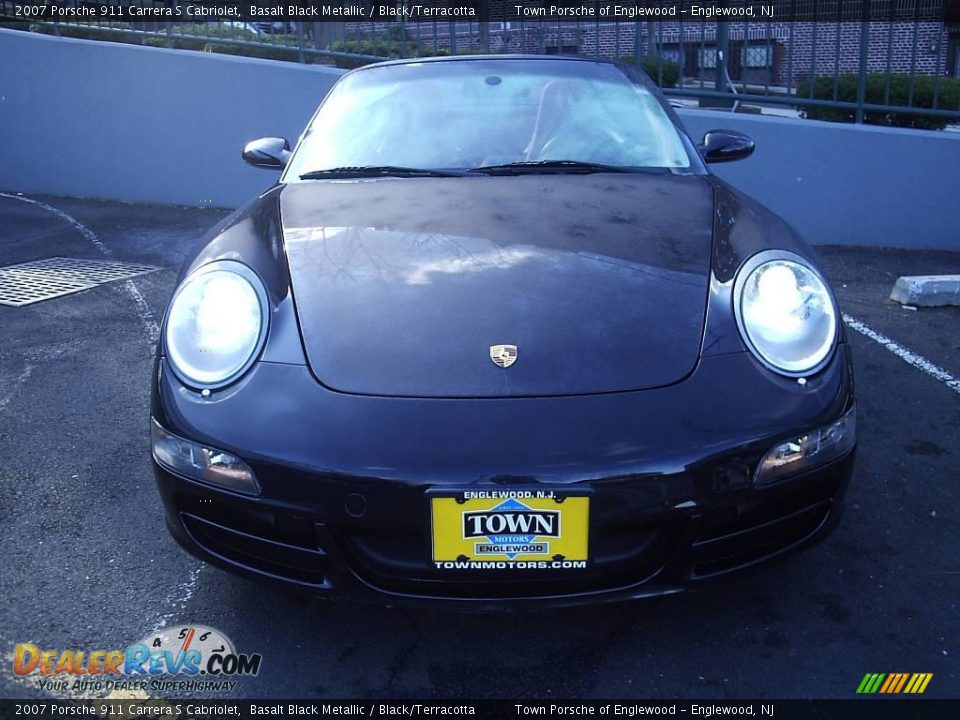 2007 Porsche 911 Carrera S Cabriolet Basalt Black Metallic / Black/Terracotta Photo #7