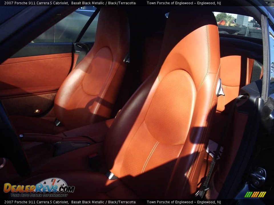2007 Porsche 911 Carrera S Cabriolet Basalt Black Metallic / Black/Terracotta Photo #15