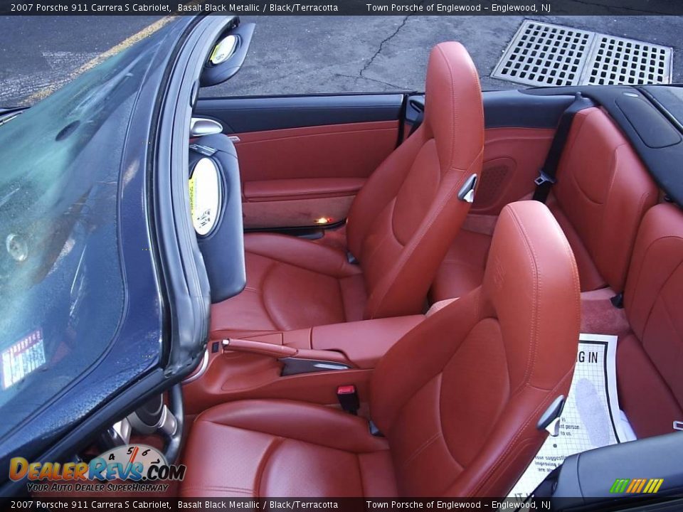 2007 Porsche 911 Carrera S Cabriolet Basalt Black Metallic / Black/Terracotta Photo #22