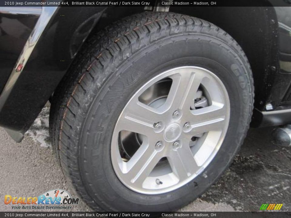 2010 Jeep Commander Limited 4x4 Brilliant Black Crystal Pearl / Dark Slate Gray Photo #5