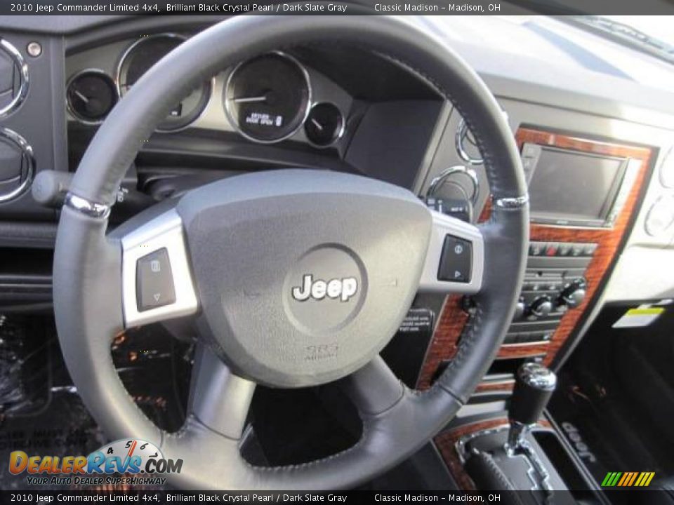 2010 Jeep Commander Limited 4x4 Brilliant Black Crystal Pearl / Dark Slate Gray Photo #11