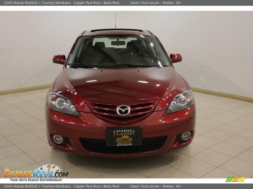 2006 Mazda MAZDA3 s Touring Hatchback Copper Red Mica / Black/Red Photo #2