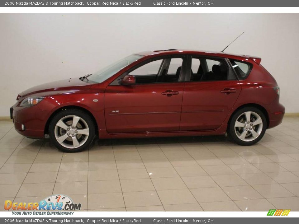 2006 Mazda MAZDA3 s Touring Hatchback Copper Red Mica / Black/Red Photo #4