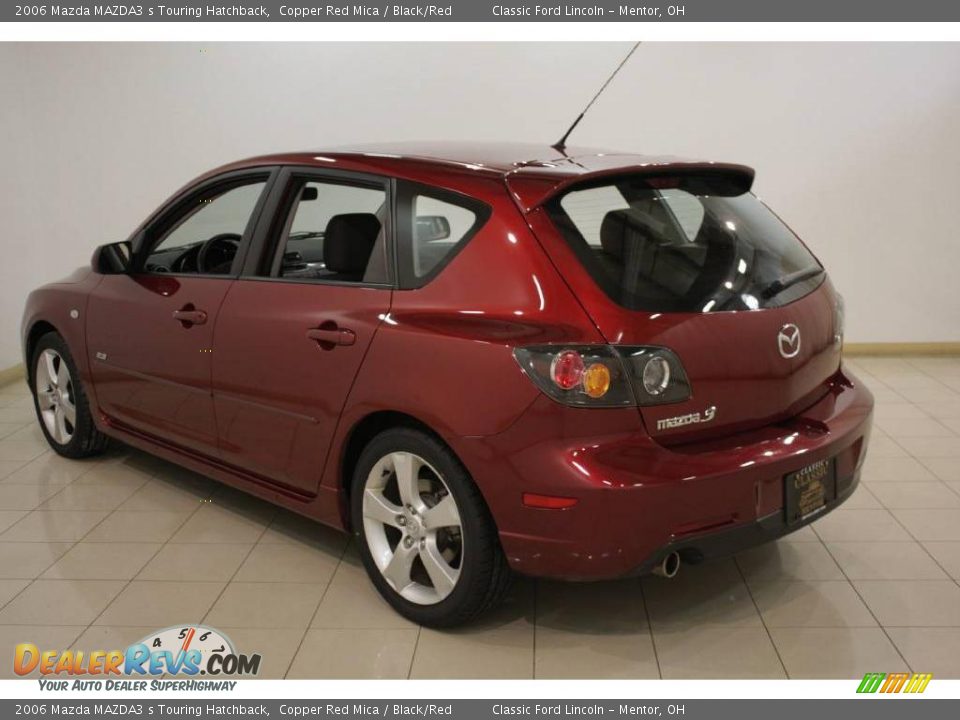 2006 Mazda MAZDA3 s Touring Hatchback Copper Red Mica / Black/Red Photo #5