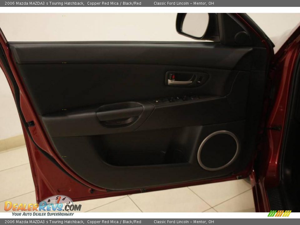 2006 Mazda MAZDA3 s Touring Hatchback Copper Red Mica / Black/Red Photo #7