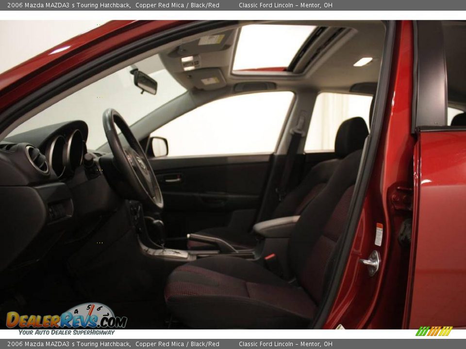 2006 Mazda MAZDA3 s Touring Hatchback Copper Red Mica / Black/Red Photo #8