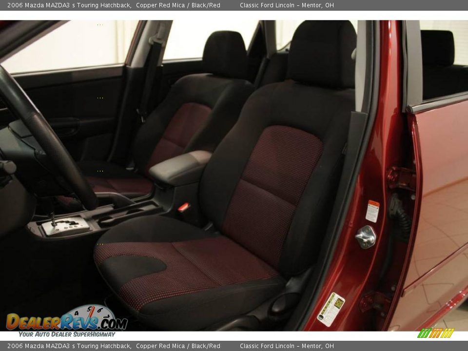 2006 Mazda MAZDA3 s Touring Hatchback Copper Red Mica / Black/Red Photo #9