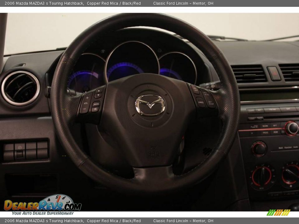 2006 Mazda MAZDA3 s Touring Hatchback Copper Red Mica / Black/Red Photo #10