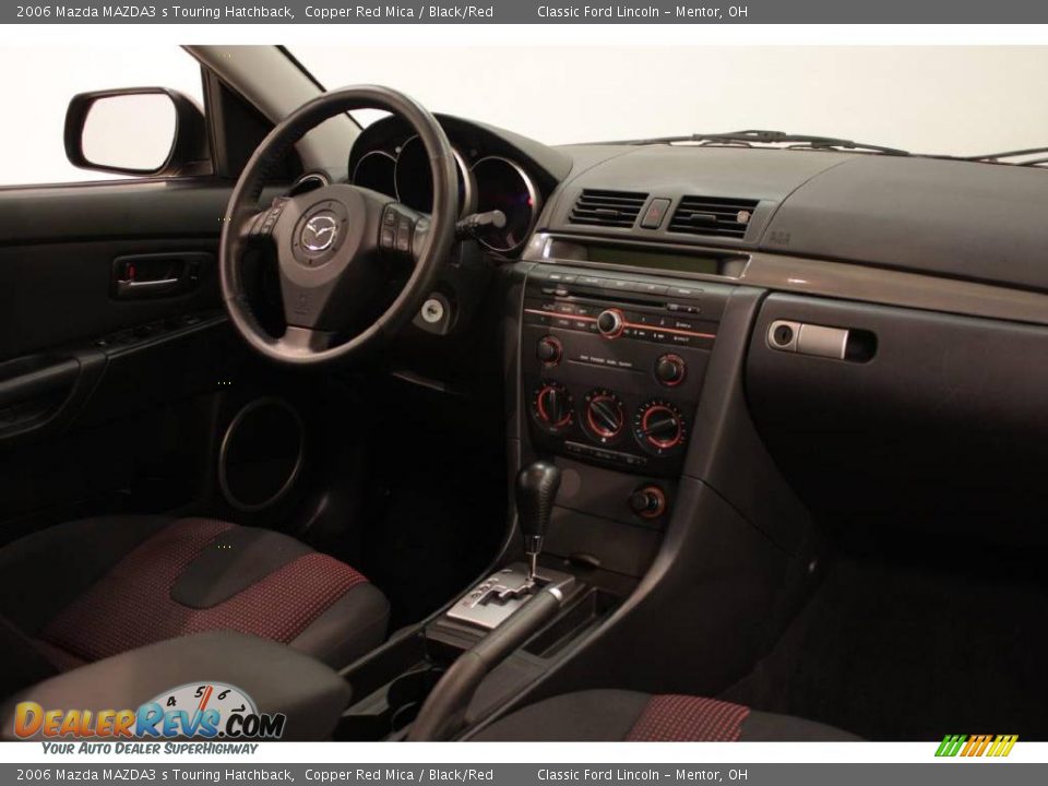 2006 Mazda MAZDA3 s Touring Hatchback Copper Red Mica / Black/Red Photo #14