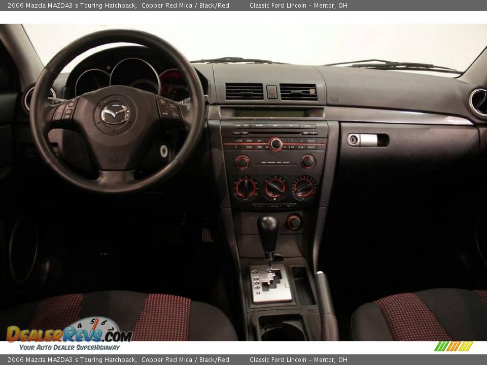 2006 Mazda MAZDA3 s Touring Hatchback Copper Red Mica / Black/Red Photo #18