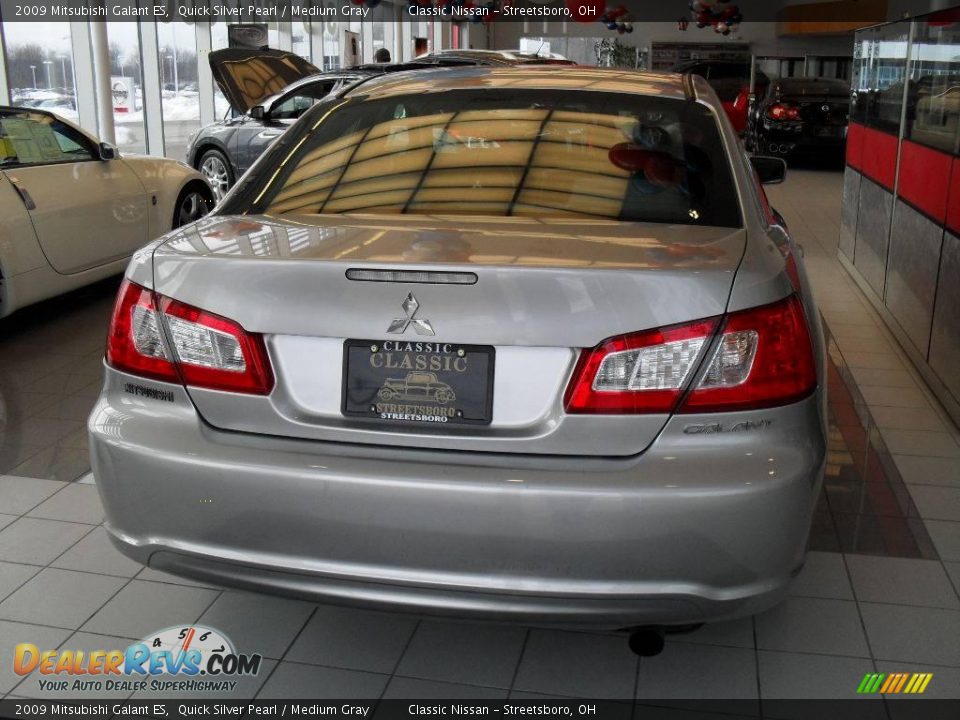 2009 Mitsubishi Galant ES Quick Silver Pearl / Medium Gray Photo #6