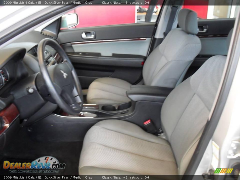 2009 Mitsubishi Galant ES Quick Silver Pearl / Medium Gray Photo #13
