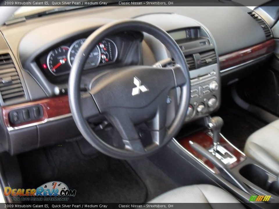 2009 Mitsubishi Galant ES Quick Silver Pearl / Medium Gray Photo #14