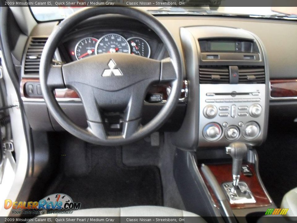 2009 Mitsubishi Galant ES Quick Silver Pearl / Medium Gray Photo #20