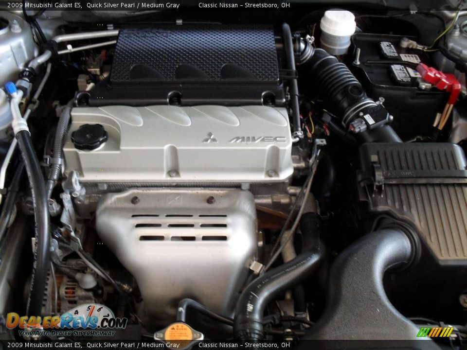 2009 Mitsubishi Galant ES Quick Silver Pearl / Medium Gray Photo #36
