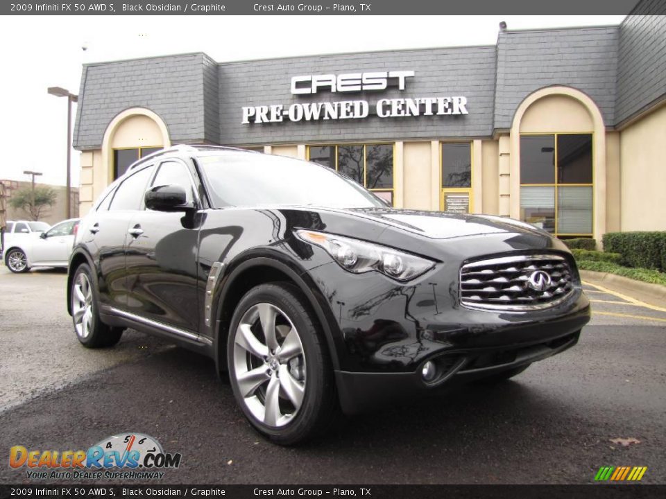 2009 Infiniti FX 50 AWD S Black Obsidian / Graphite Photo #1