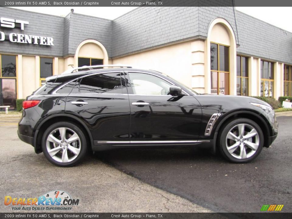 2009 Infiniti FX 50 AWD S Black Obsidian / Graphite Photo #7