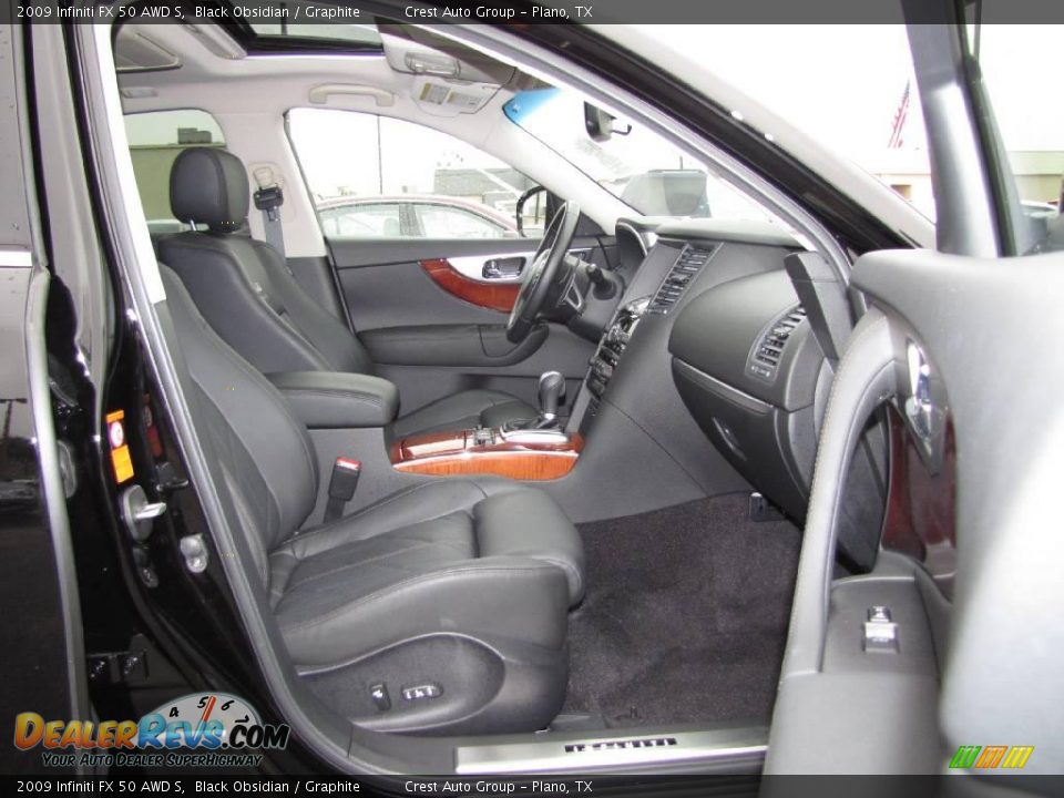 2009 Infiniti FX 50 AWD S Black Obsidian / Graphite Photo #9