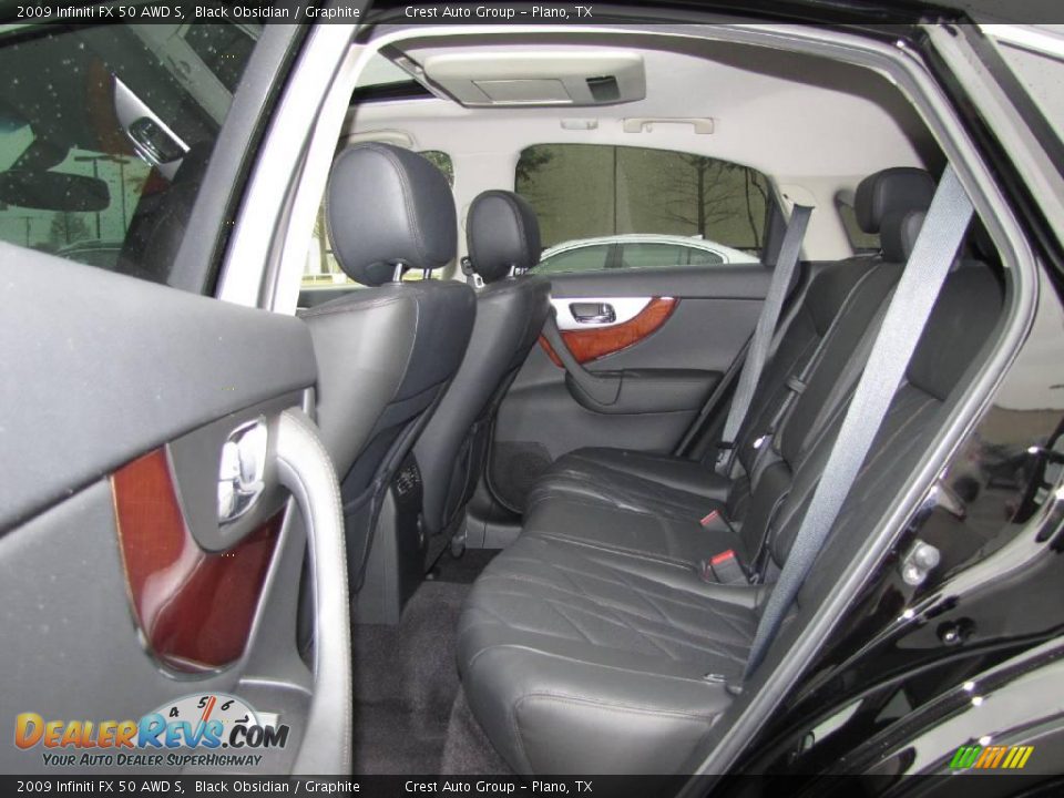 2009 Infiniti FX 50 AWD S Black Obsidian / Graphite Photo #10