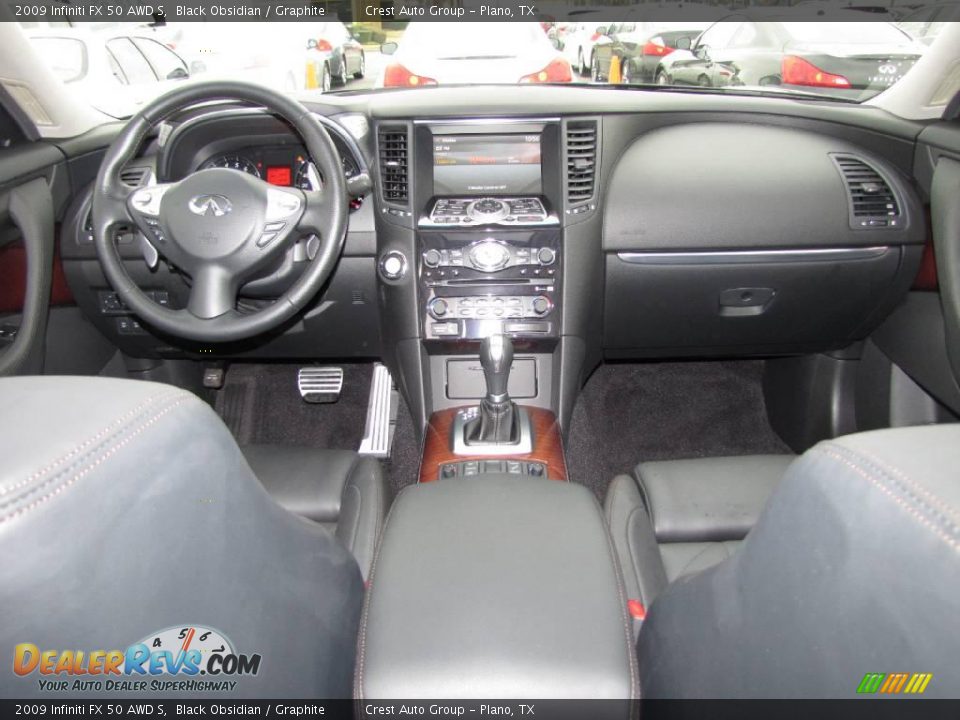 2009 Infiniti FX 50 AWD S Black Obsidian / Graphite Photo #12