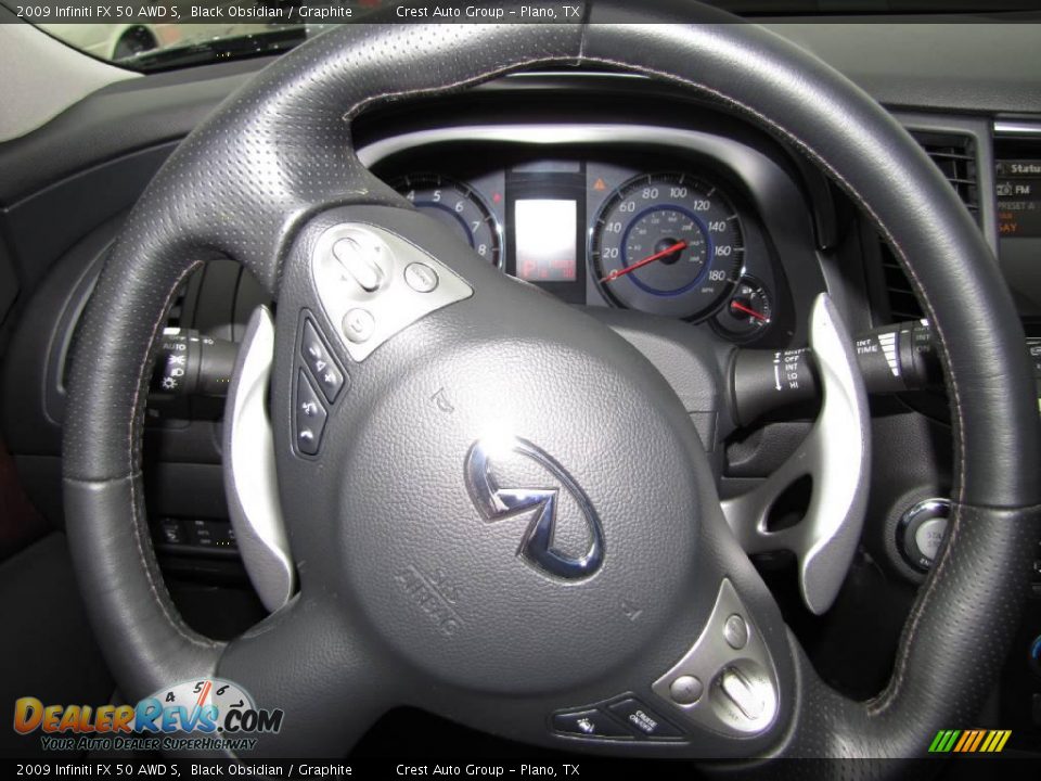 2009 Infiniti FX 50 AWD S Black Obsidian / Graphite Photo #14