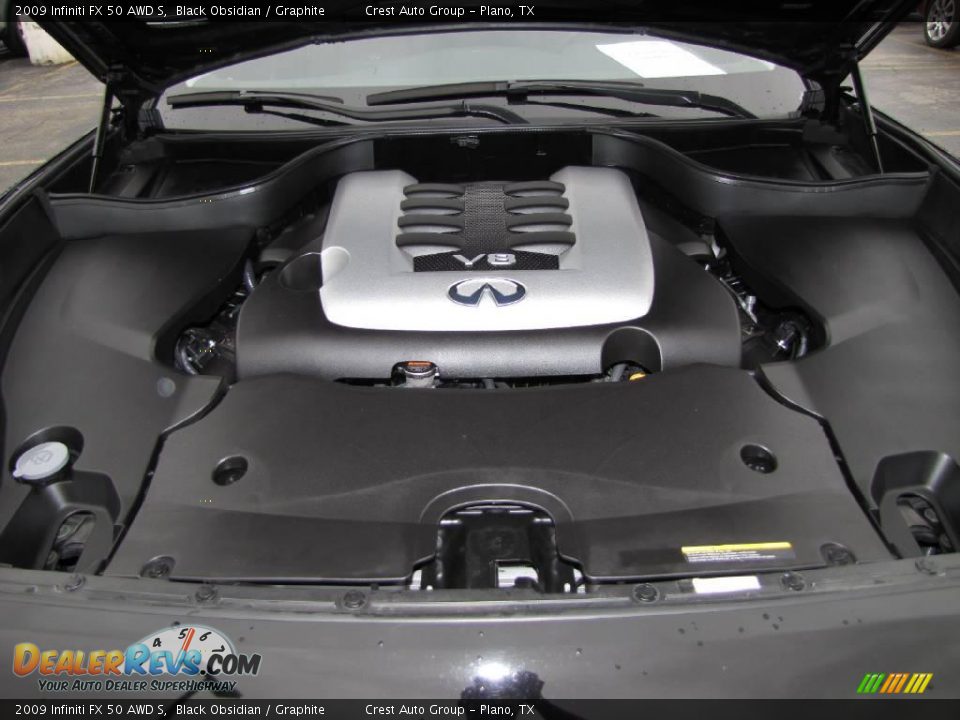 2009 Infiniti FX 50 AWD S Black Obsidian / Graphite Photo #19
