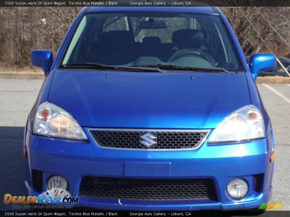 2006 Suzuki Aerio SX Sport Wagon Techno Blue Metallic / Black Photo #7