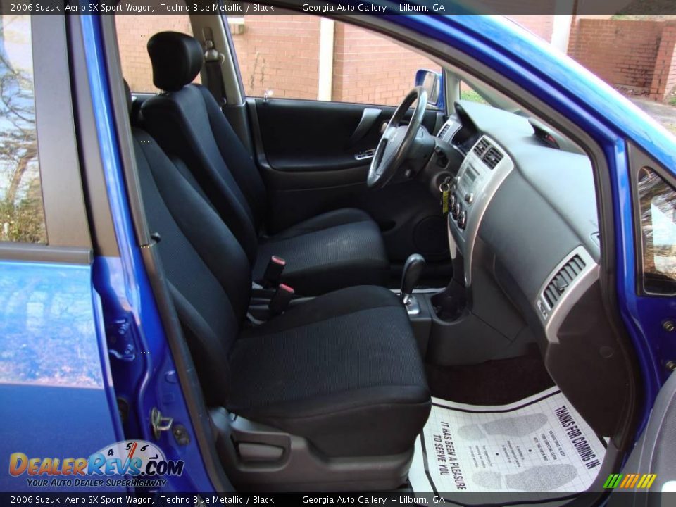 2006 Suzuki Aerio SX Sport Wagon Techno Blue Metallic / Black Photo #11