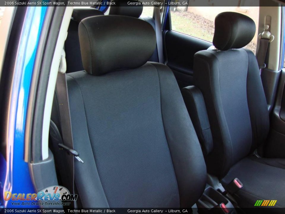 2006 Suzuki Aerio SX Sport Wagon Techno Blue Metallic / Black Photo #13