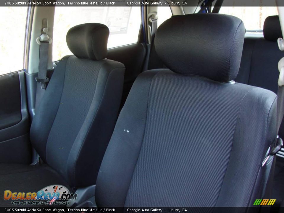 2006 Suzuki Aerio SX Sport Wagon Techno Blue Metallic / Black Photo #14
