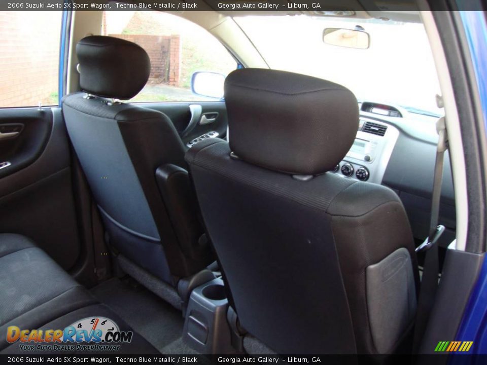 2006 Suzuki Aerio SX Sport Wagon Techno Blue Metallic / Black Photo #15