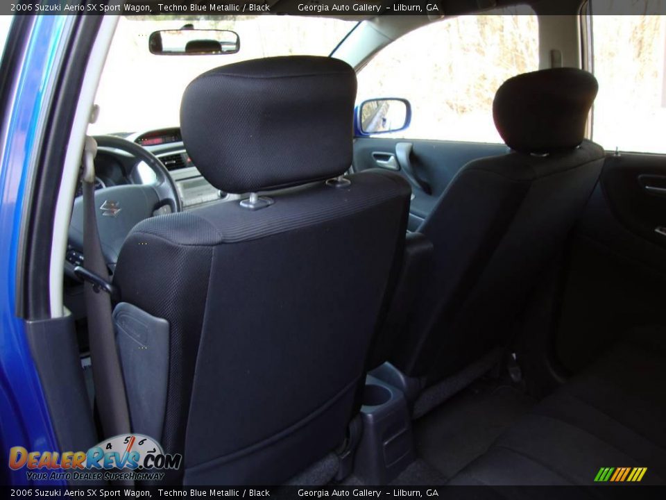 2006 Suzuki Aerio SX Sport Wagon Techno Blue Metallic / Black Photo #16