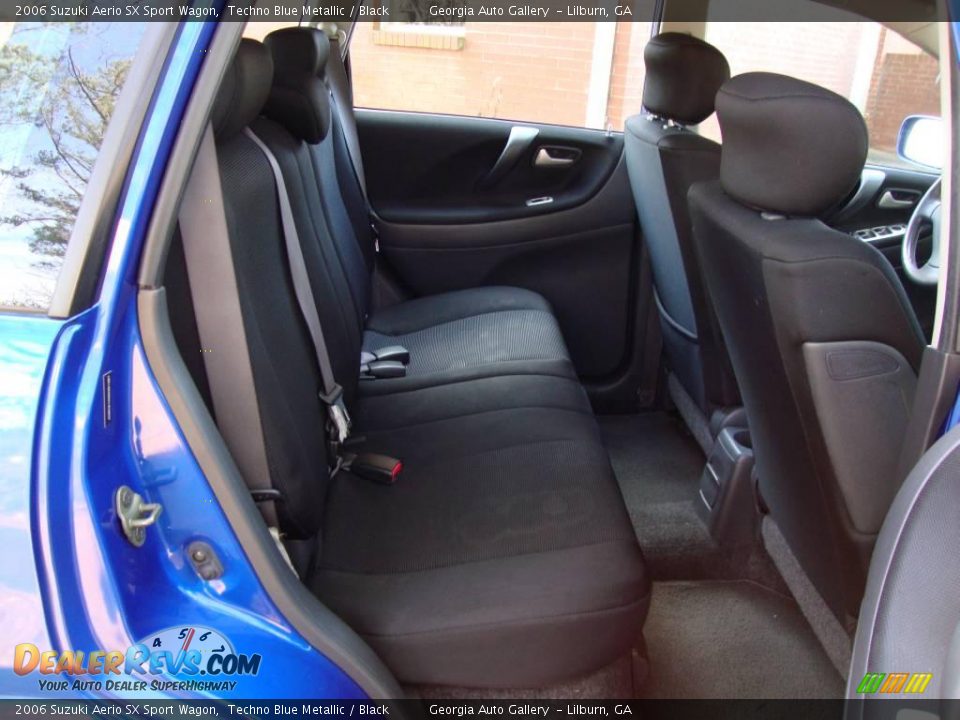 2006 Suzuki Aerio SX Sport Wagon Techno Blue Metallic / Black Photo #17