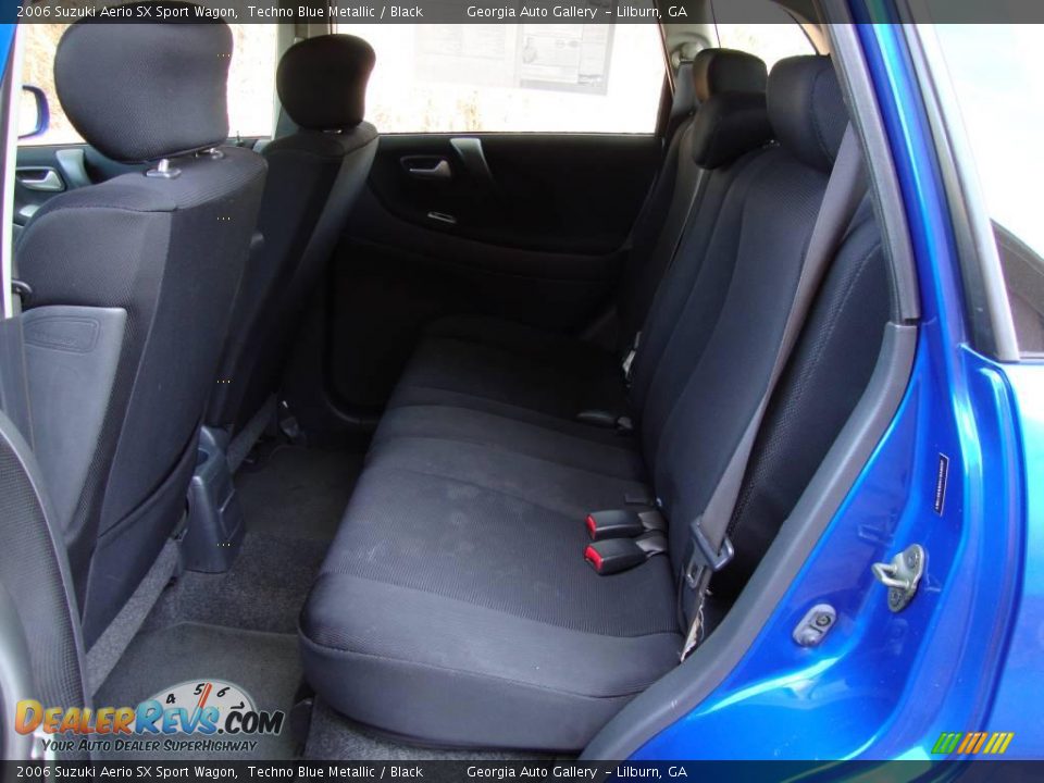 2006 Suzuki Aerio SX Sport Wagon Techno Blue Metallic / Black Photo #18