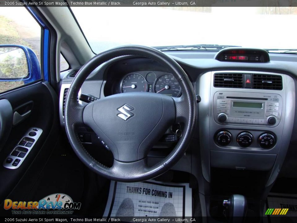 2006 Suzuki Aerio SX Sport Wagon Techno Blue Metallic / Black Photo #21