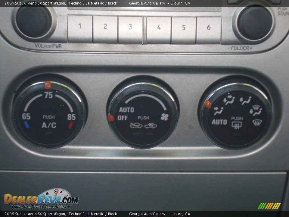 2006 Suzuki Aerio SX Sport Wagon Techno Blue Metallic / Black Photo #27