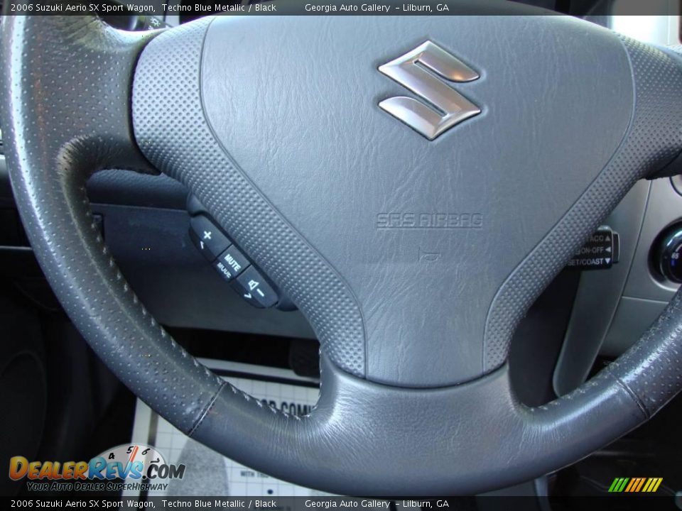 2006 Suzuki Aerio SX Sport Wagon Techno Blue Metallic / Black Photo #29