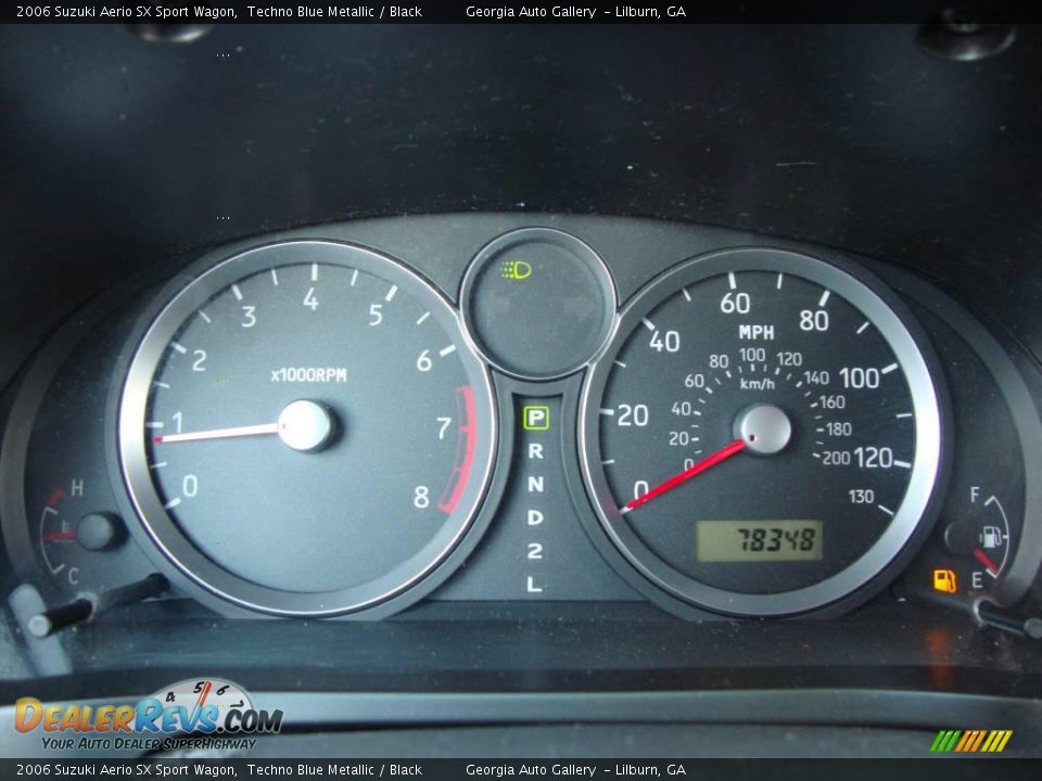 2006 Suzuki Aerio SX Sport Wagon Techno Blue Metallic / Black Photo #31