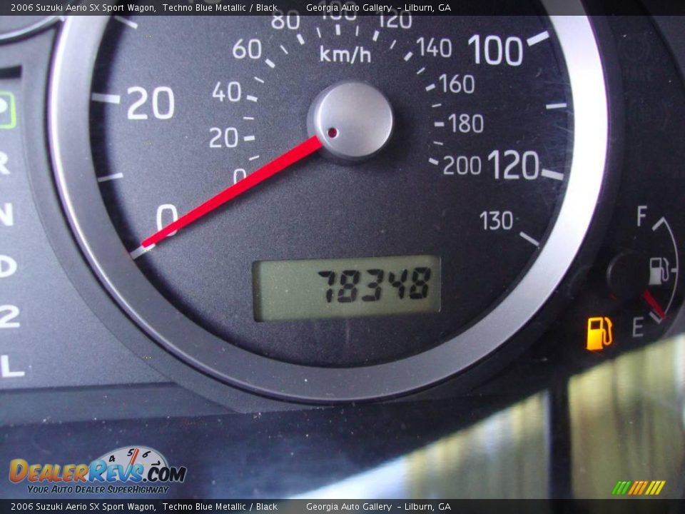 2006 Suzuki Aerio SX Sport Wagon Techno Blue Metallic / Black Photo #32