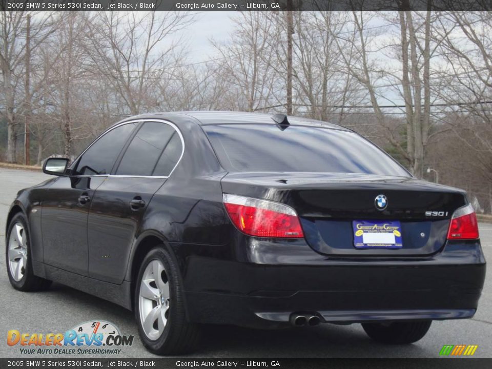 2005 BMW 5 Series 530i Sedan Jet Black / Black Photo #3