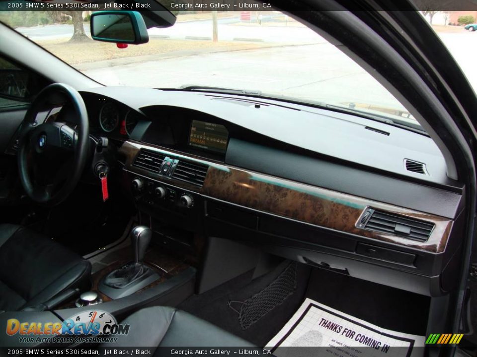 2005 BMW 5 Series 530i Sedan Jet Black / Black Photo #5
