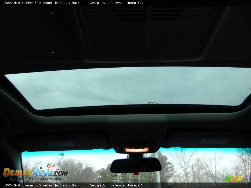 2005 BMW 5 Series 530i Sedan Jet Black / Black Photo #9
