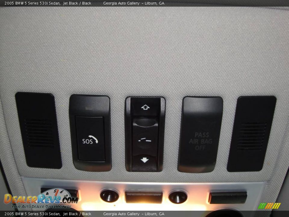 2005 BMW 5 Series 530i Sedan Jet Black / Black Photo #10