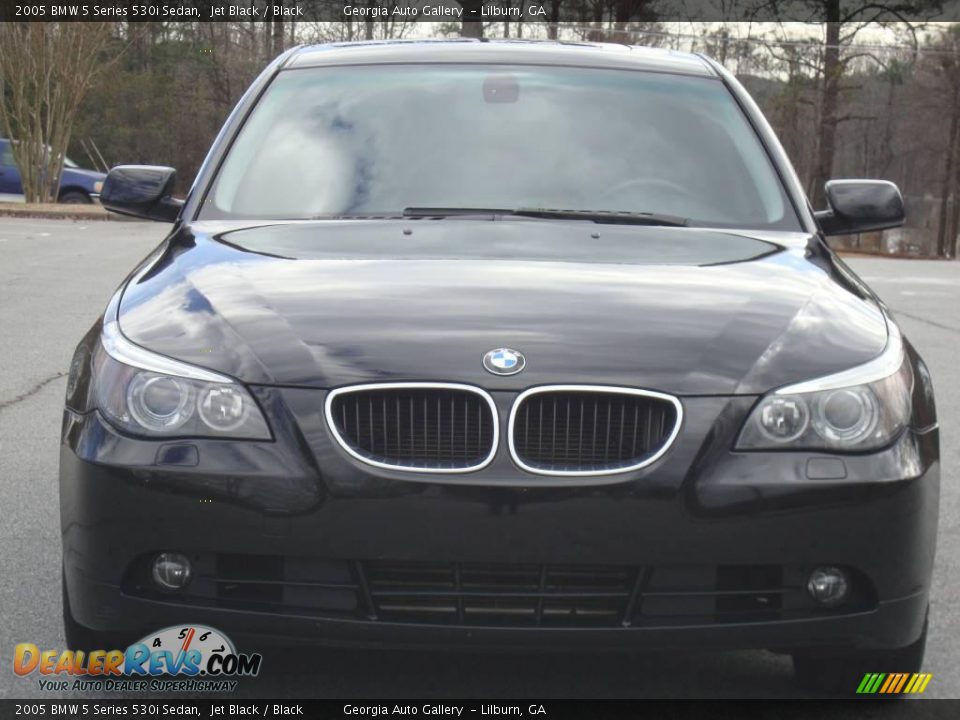 2005 BMW 5 Series 530i Sedan Jet Black / Black Photo #13