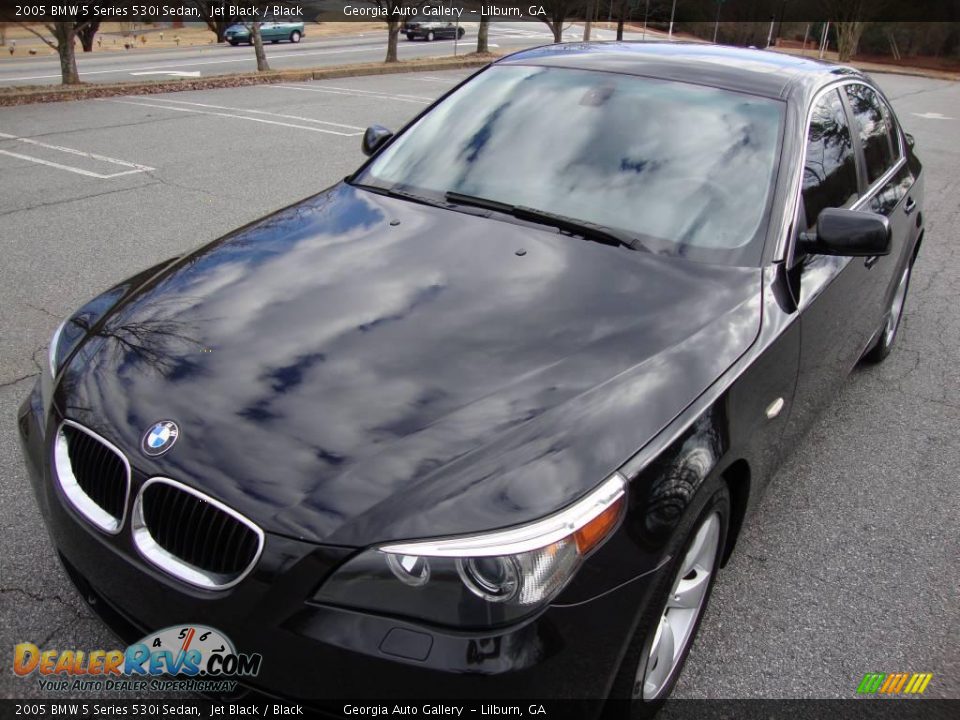 2005 BMW 5 Series 530i Sedan Jet Black / Black Photo #18
